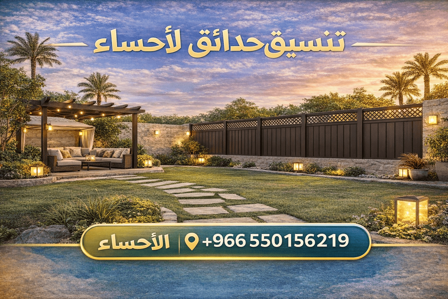 تنسيق حدائق الأحساء في الأحساء