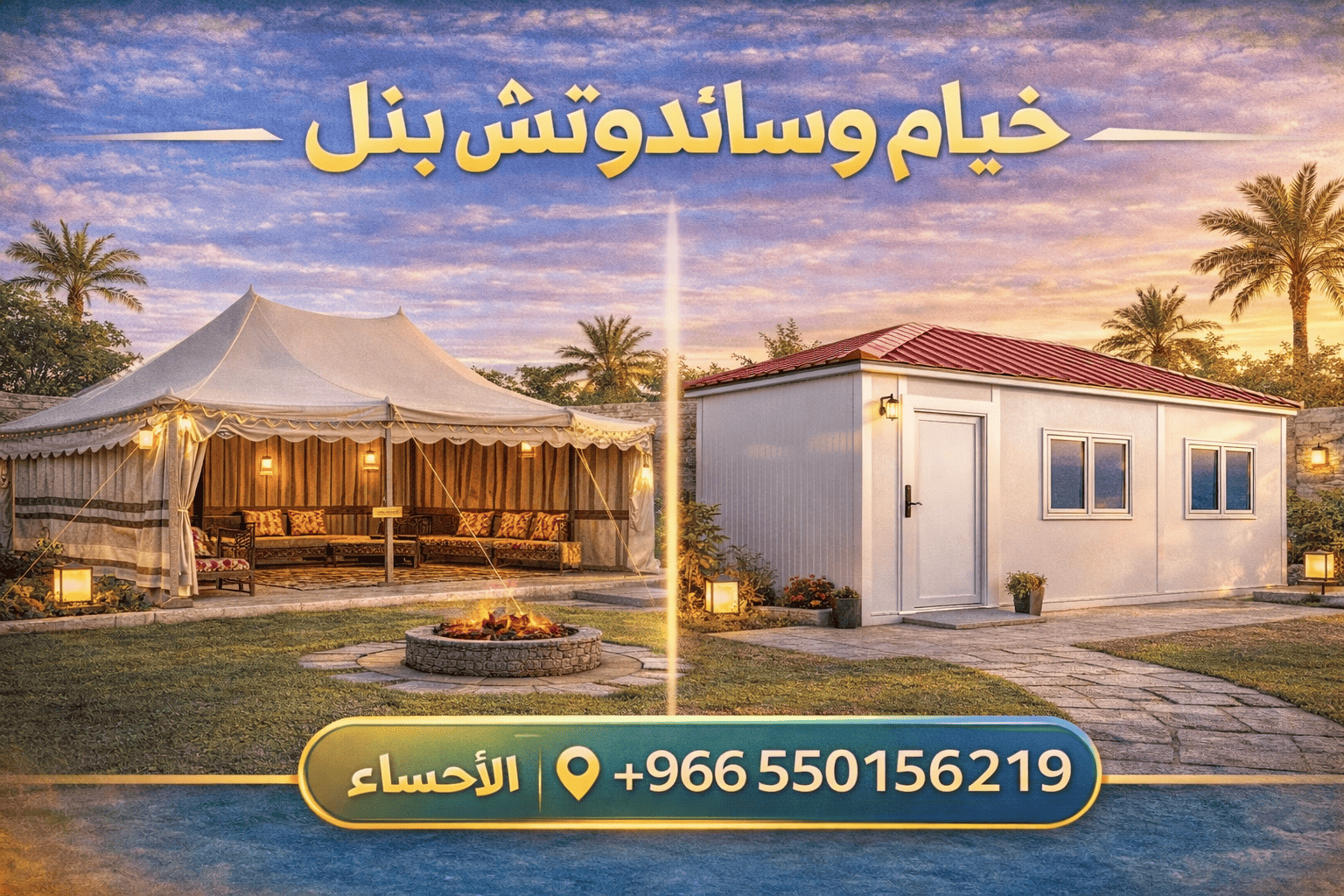 خيام وساندوتش بنل في الأحساء