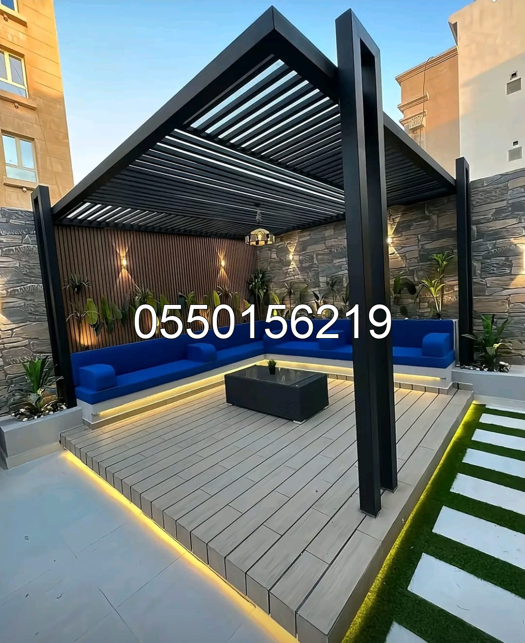 برجولات خشبية وحديد - مظلات وسواتر إبداع الأحساء  | مظلات وسواتر الأحساء